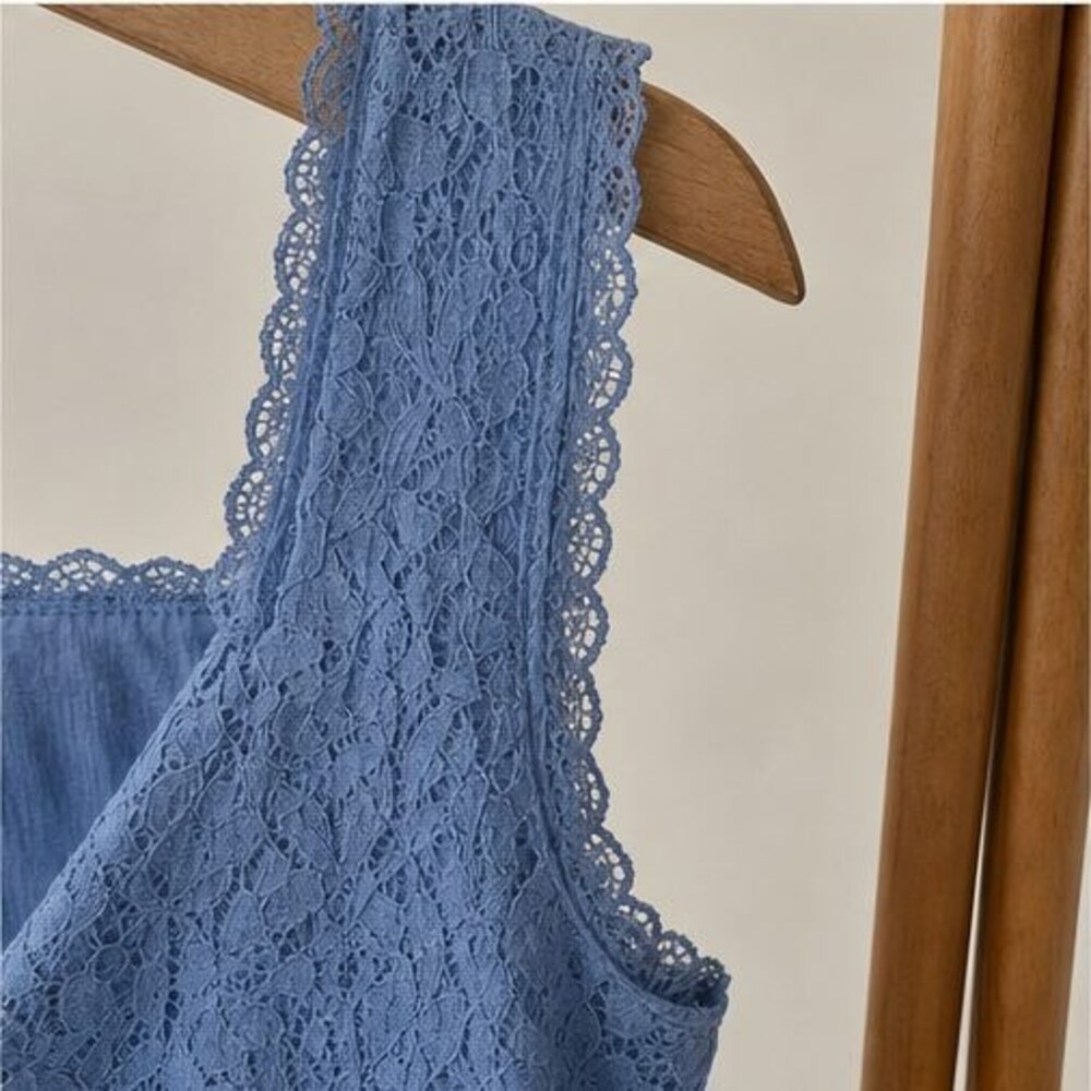 Blue Smocked Top - Picture 5 of 6